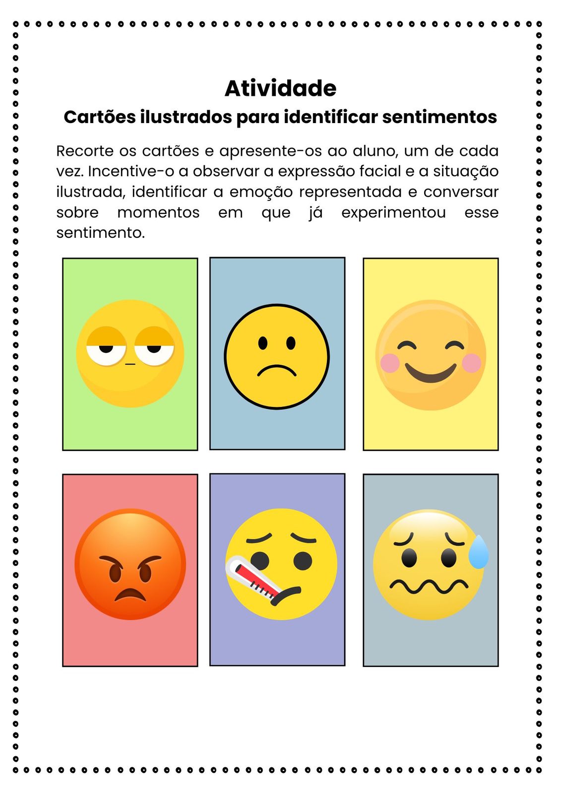 Cartões de sentimentos