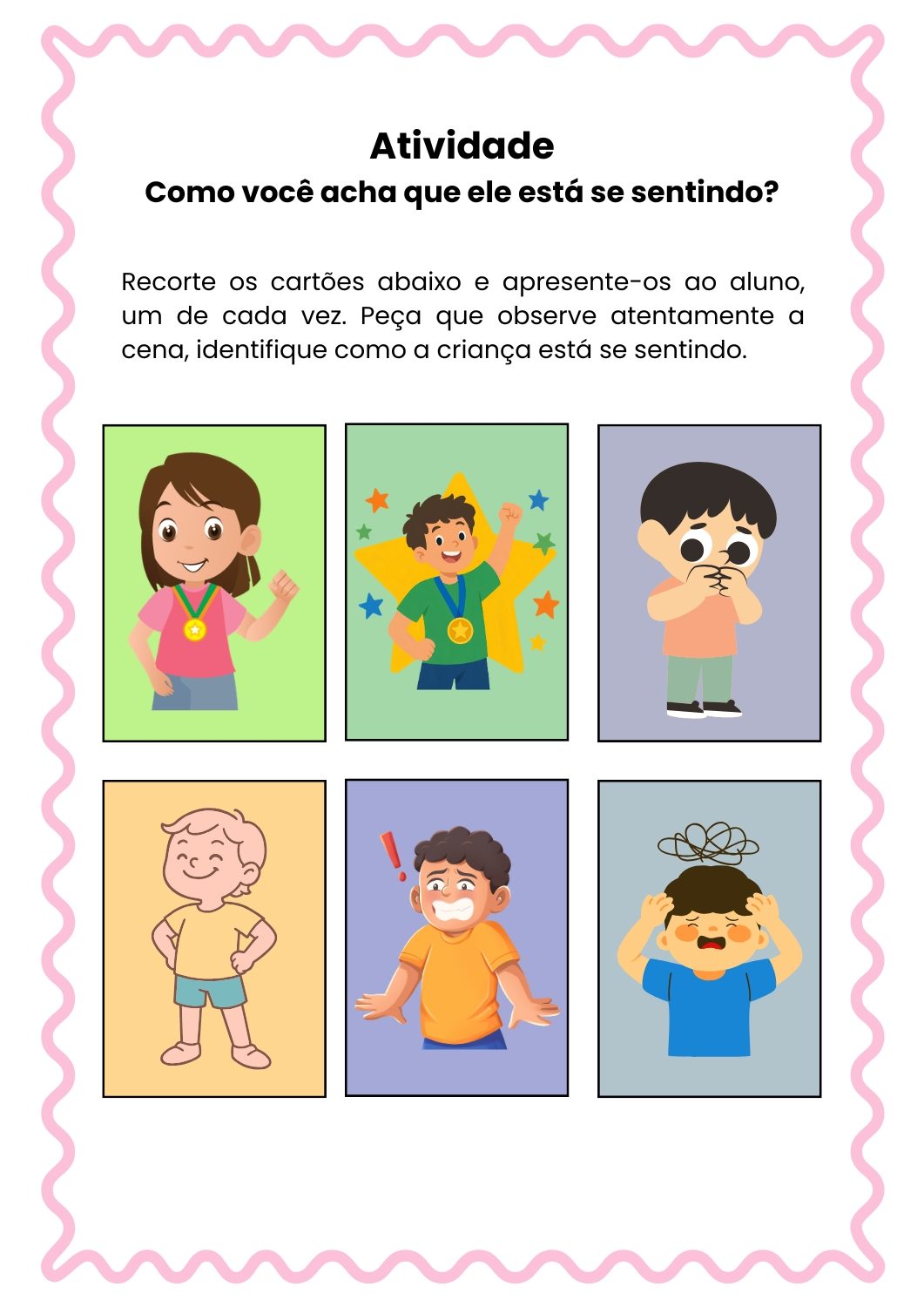 Atividade Sobre Emocoes Educacao Infantil Pdf