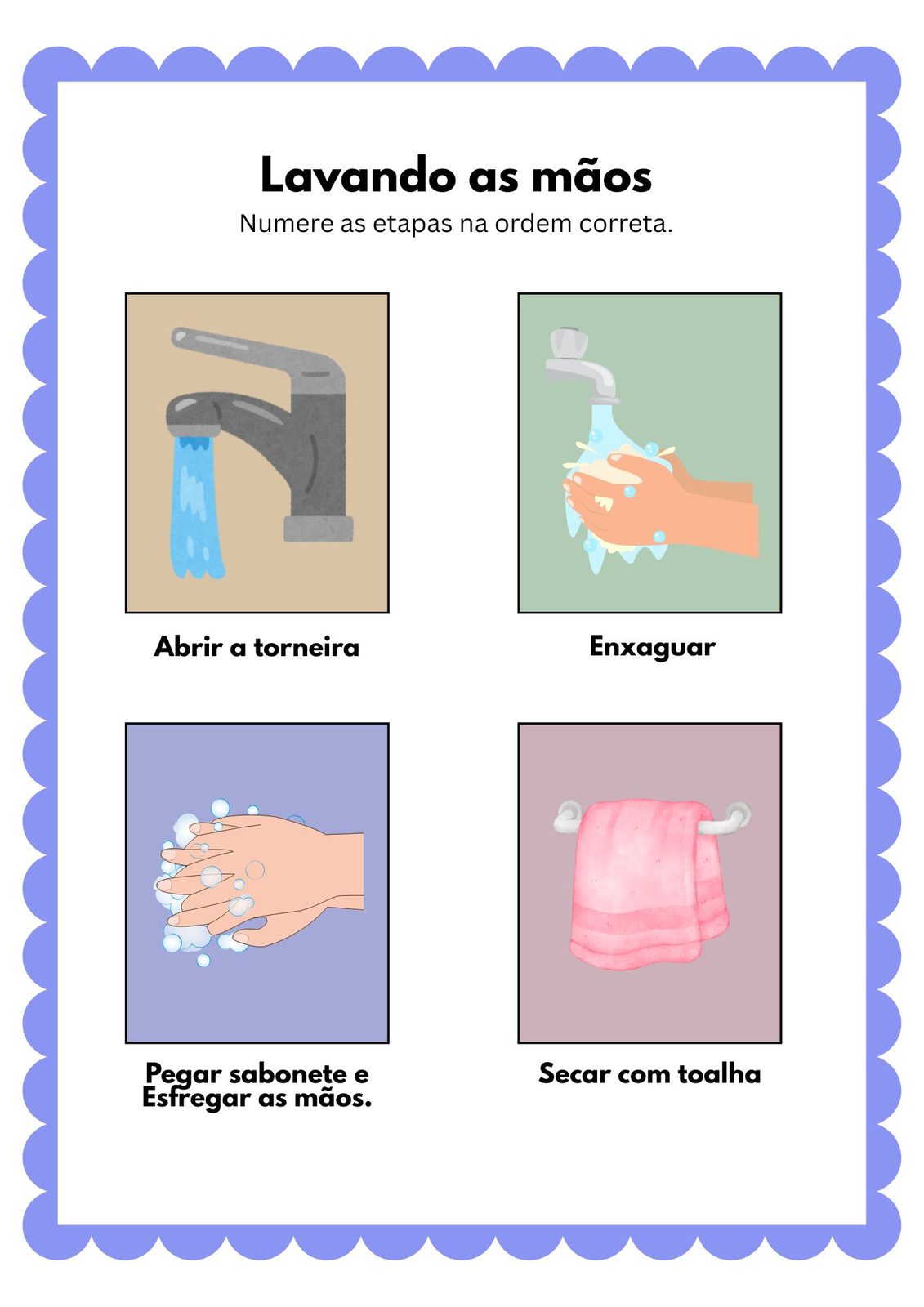 Sequência lógica infantil