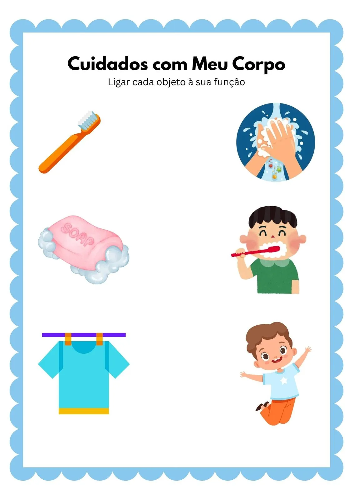 Cuidados com Meu Corpo para Imprimir (PDF Gratuito) | Educação Infantil — Cuidados Com O Corpo 01