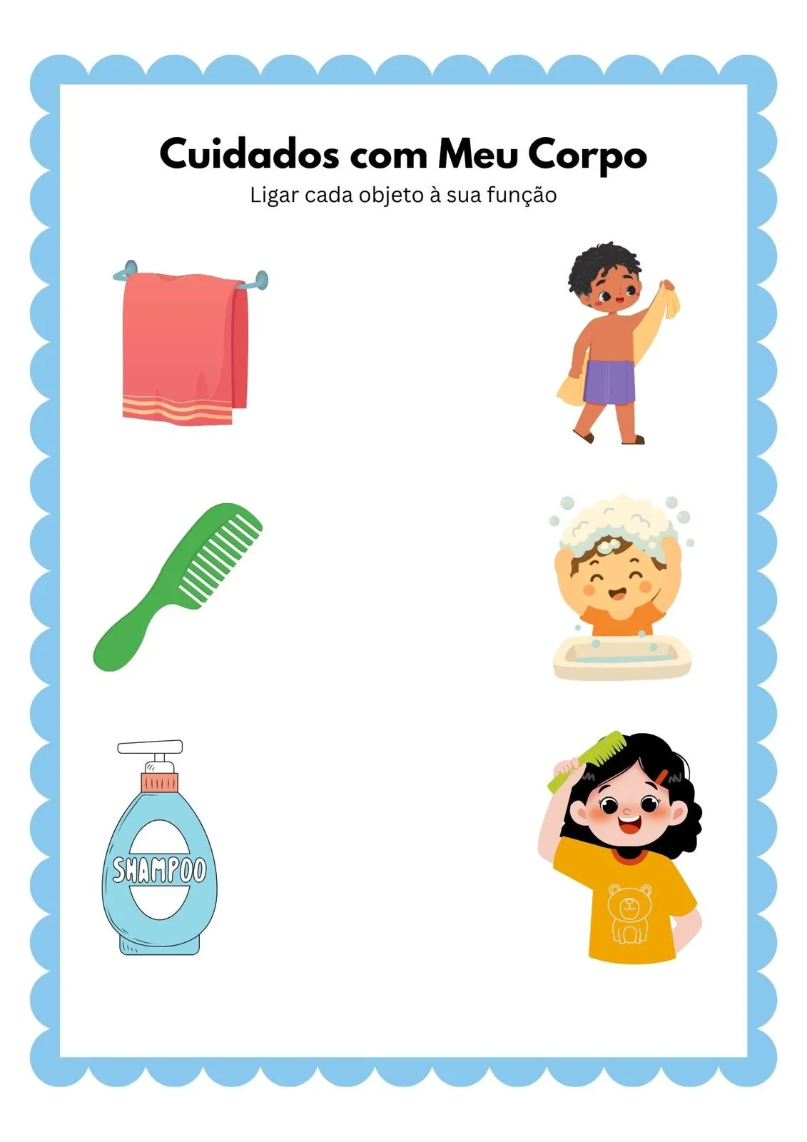 Cuidados com Meu Corpo para Imprimir (PDF Gratuito) | Educação Infantil — Cuidados Com O Corpo 02