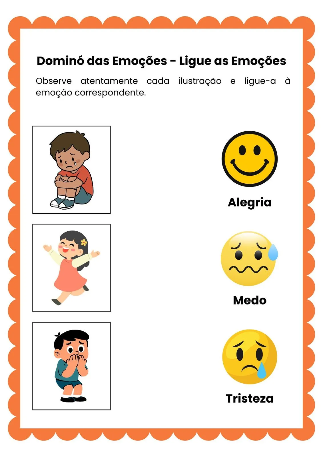Dominó das Emoções para Imprimir (PDF Gratuito) | Atividade de Emoções — Dominó das emoções