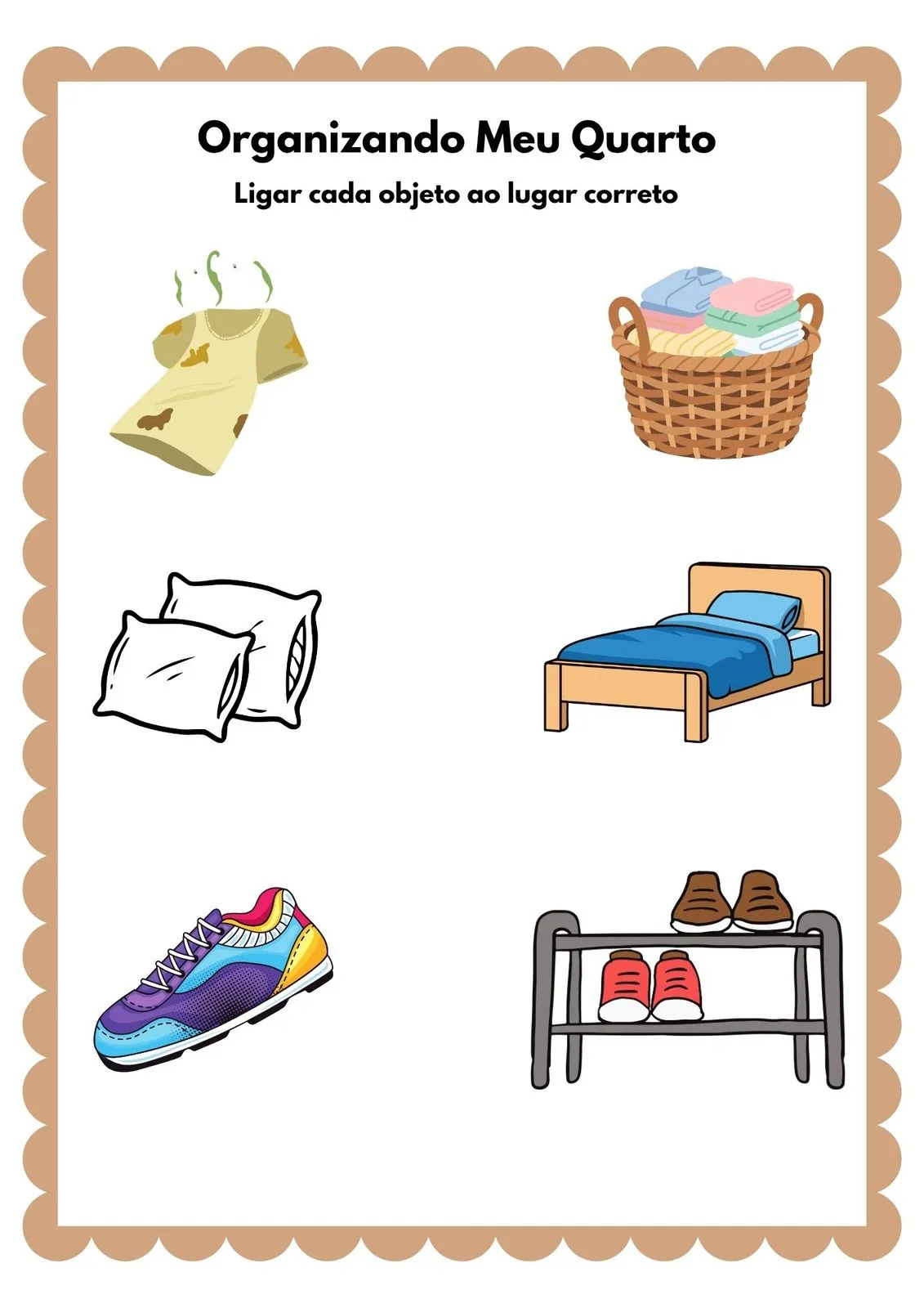 Organizando Meu Quarto para Imprimir (PDF Gratuito) | Educação Infantil — Organização do quarto infantil