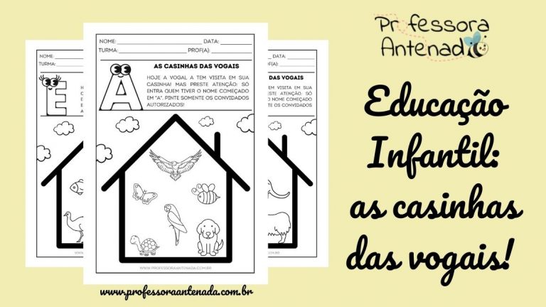 Educação Infantil: as casinhas das vogais