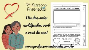 Certificados vovô e vovó do ano para o dia dos avós!