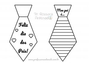 Cartão gravata para o dia dos Pais!