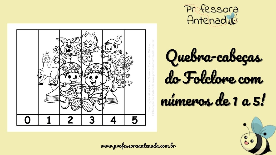 Folclore: quebra-cabeças com números de 1 a 5!