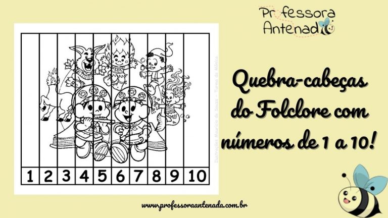 Folclore: quebra-cabeças com números de 1 a 10!