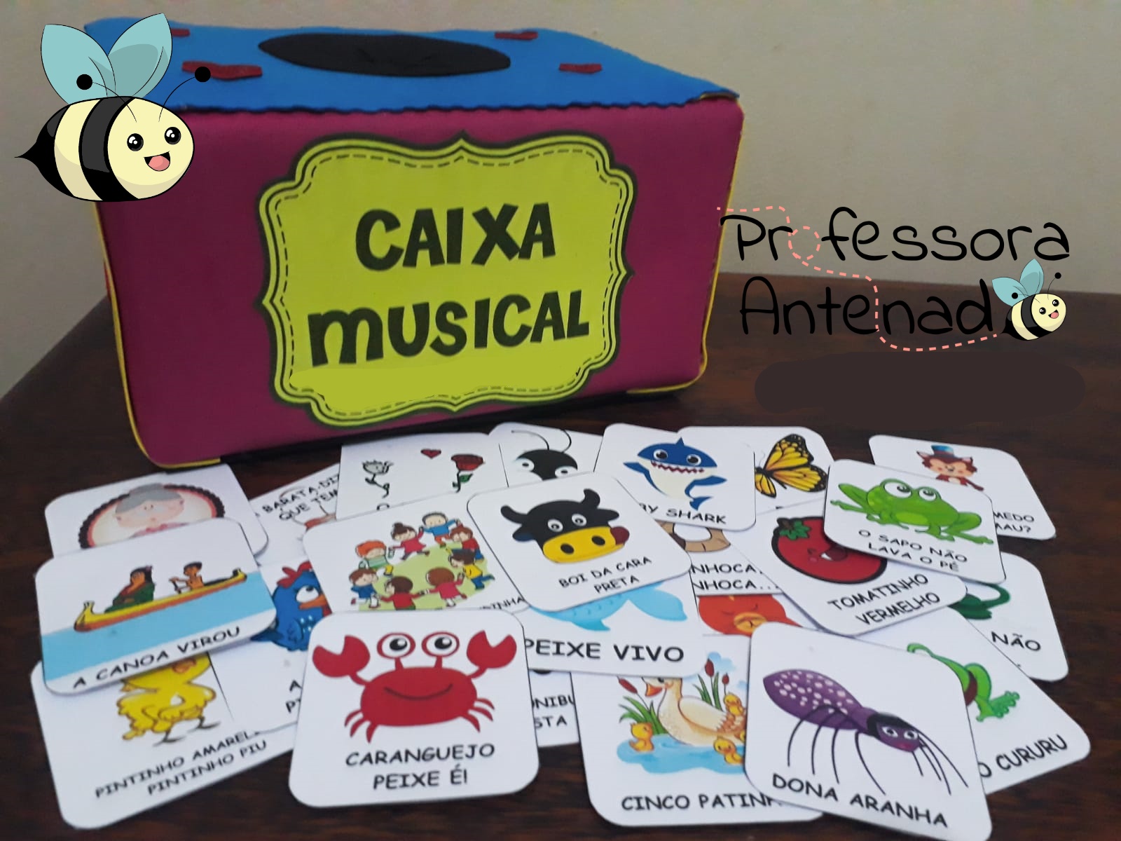 Fichas caixa musical para imprimir!