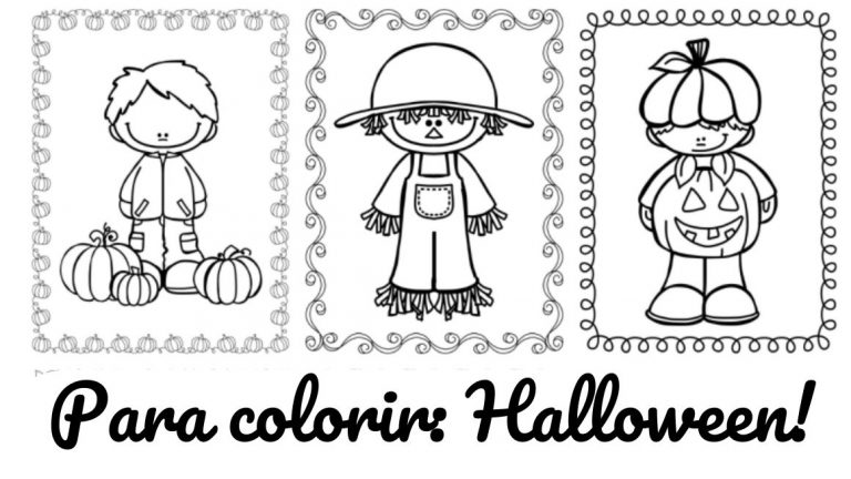 Para colorir: Halloween!