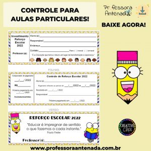 Controle aulas particulares 2022!