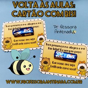 Volta às aulas: cartão com Bis!