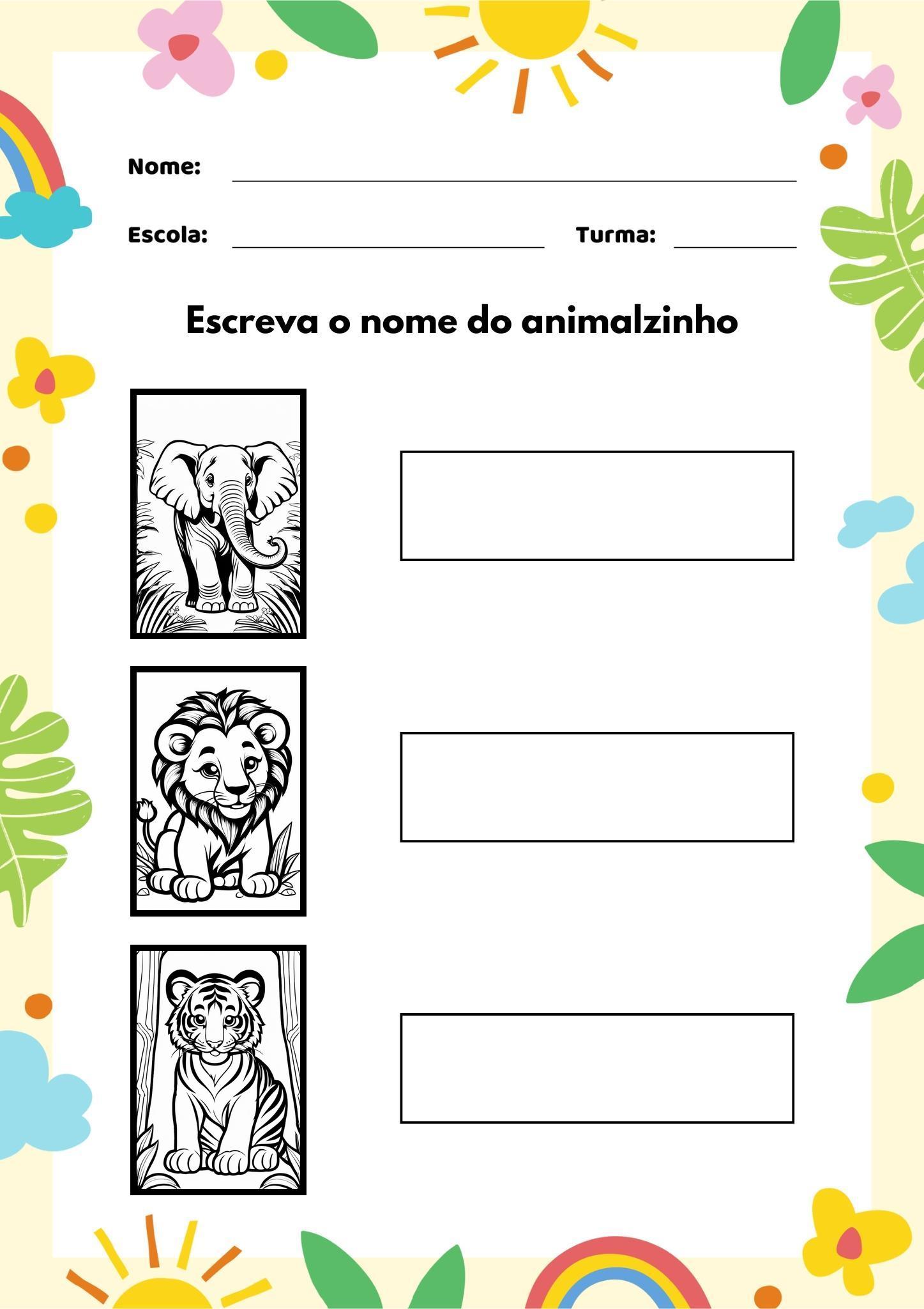 Exploradores da vida selvagem, pintura, atividade de ensino infantil, criação artística, desenvolvimento cognitivo, aprendizado significativo, atividades lúdicas, desenvolvimento criativo, respeito ao meio ambiente, conservação da natureza, ciência e arte.