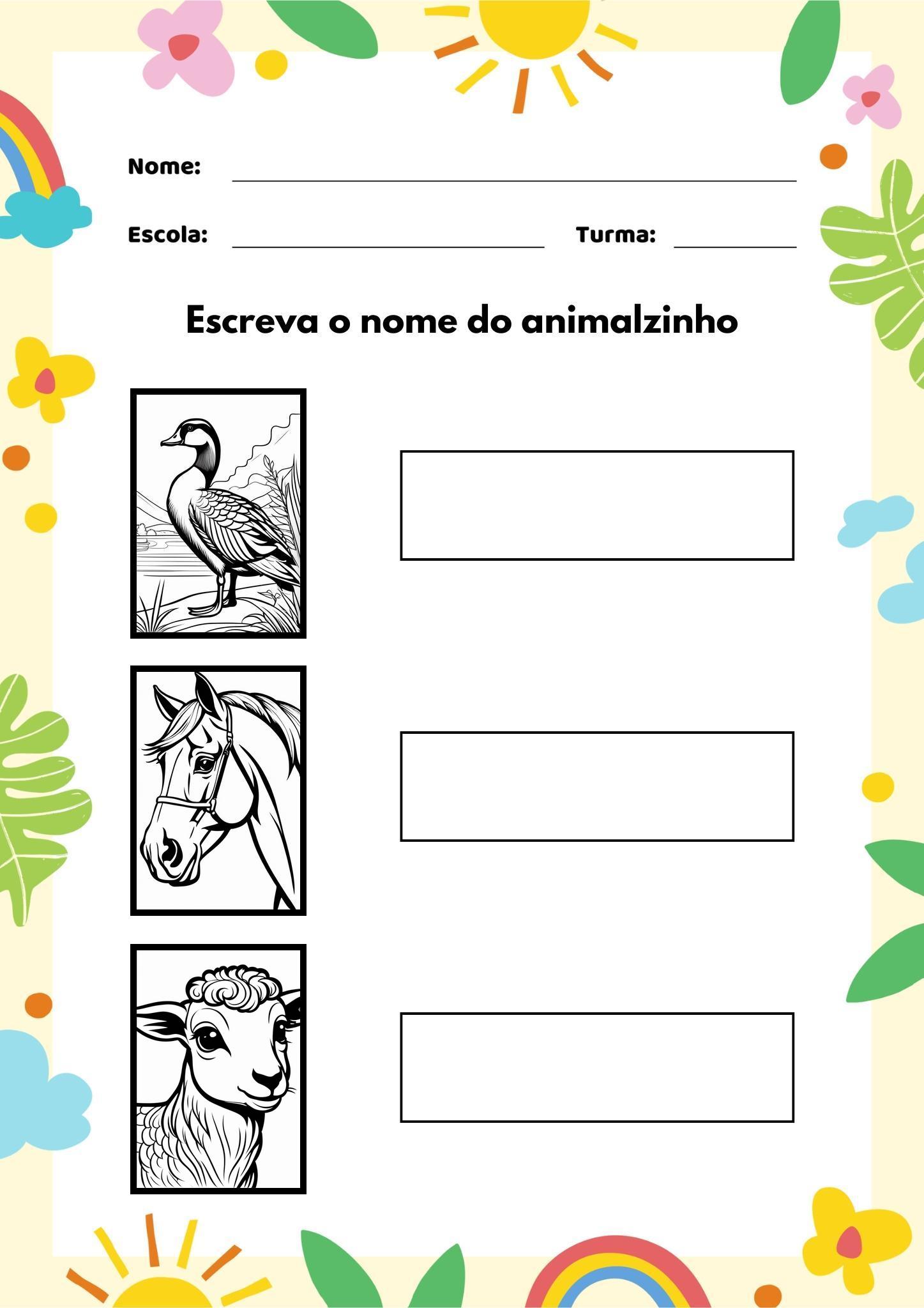 Quem Sou Eu? Encontre o Nome dos Animais!