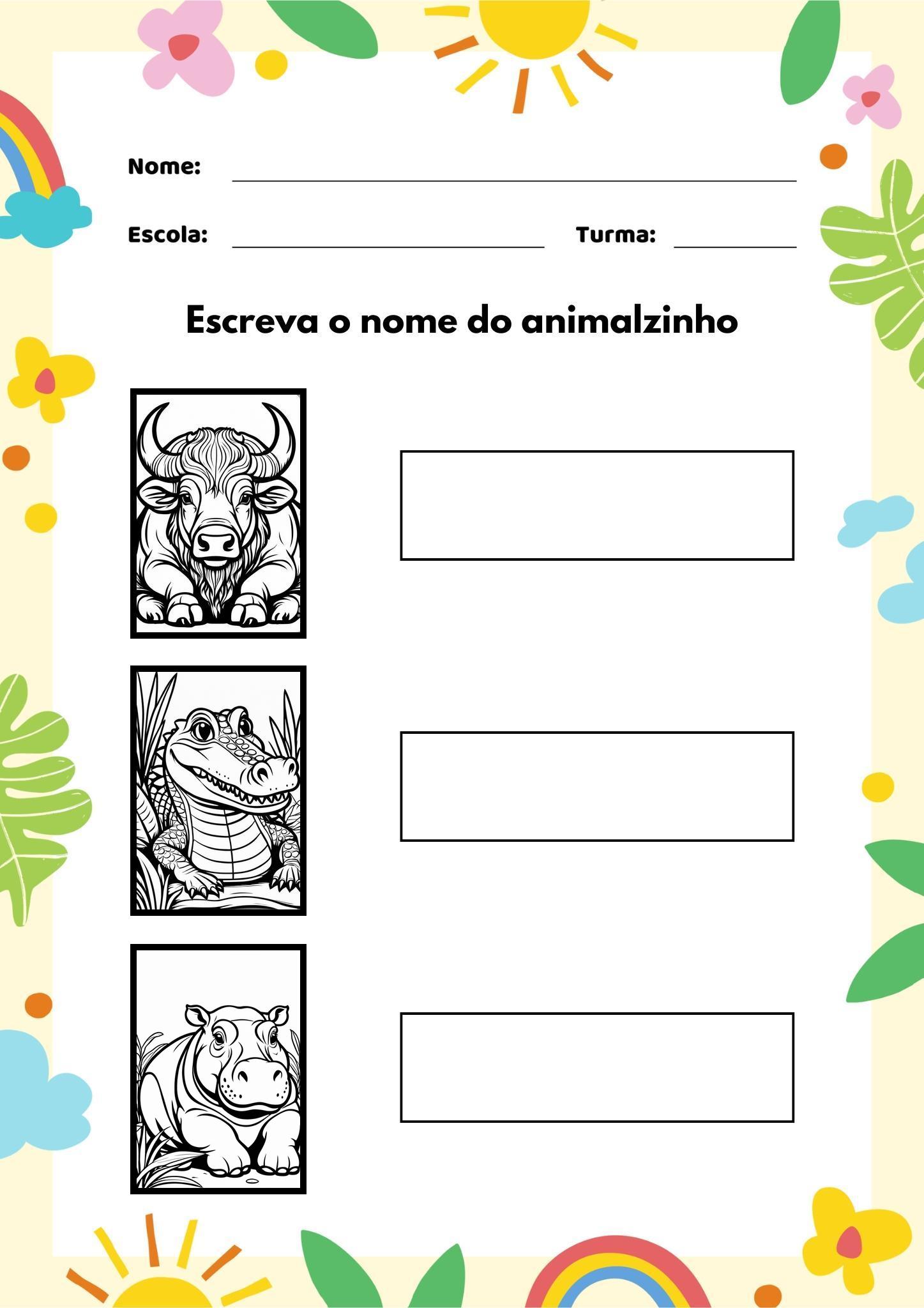 Animais, vida selvagem, pintura, arte, criatividade, desenvolvimento infantil, ensino, aprendizado, natureza, ambiente, conservação.