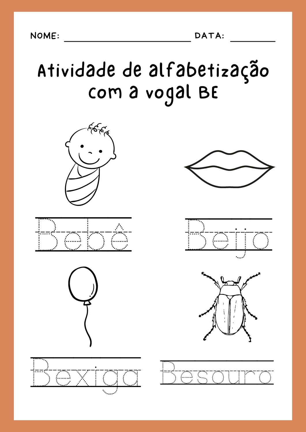 alfabetização, atividade de pintura, ensino infantil, sílabas ba, be, bi, bo, bu, arte educativa, alfabeto, aprendizado, criatividade, desenvolvimento infantil, educação pré-escolar, habilidades cognitivas, expressão artística.