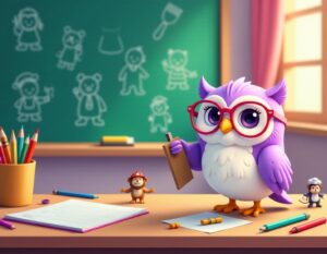 Atividade de Pintura para Crianças: Animais e Profissões