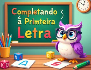Completando a Primeira Letra: Atividades de Reconhecimento Visual