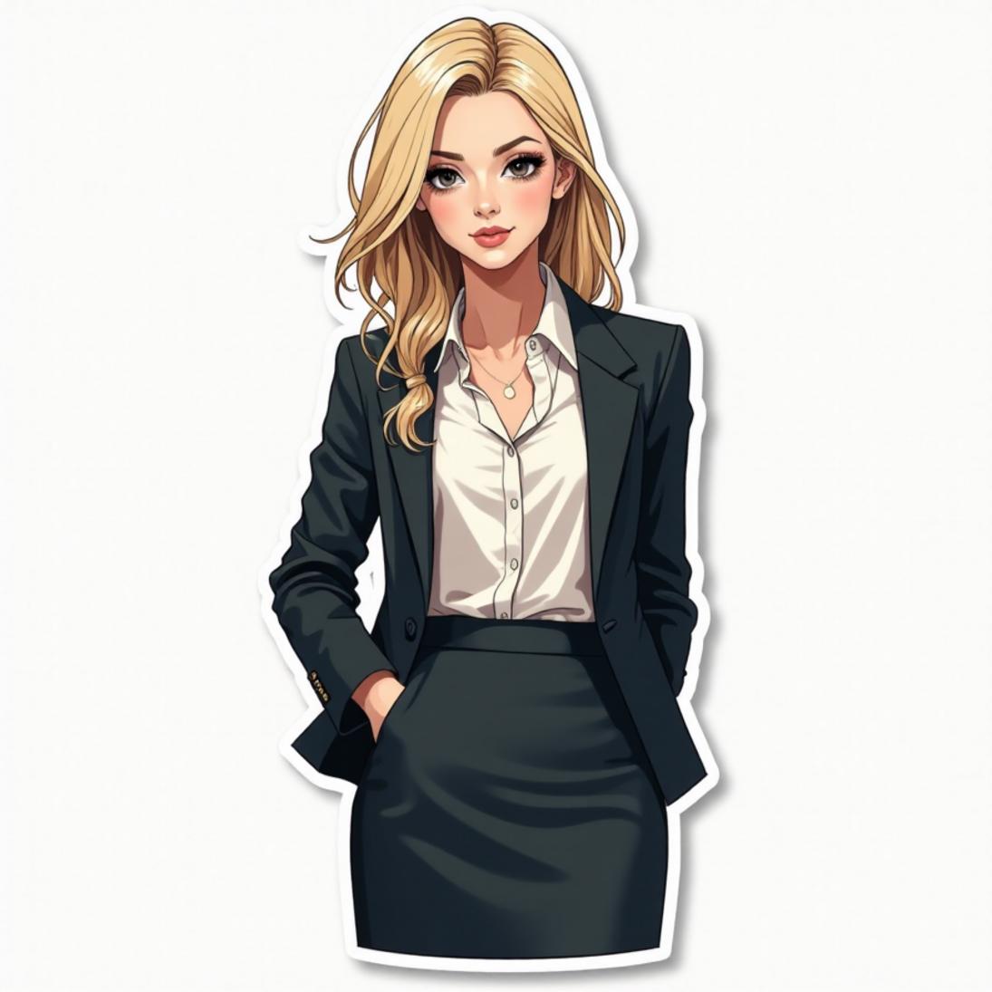 Blazer com saia lápis