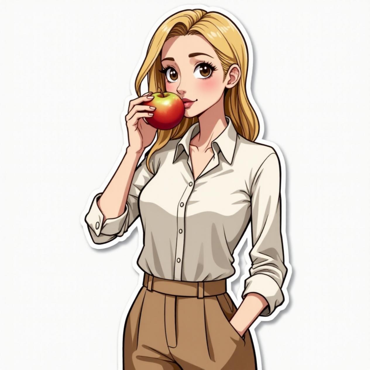 Blusa social com calça de alfaiataria