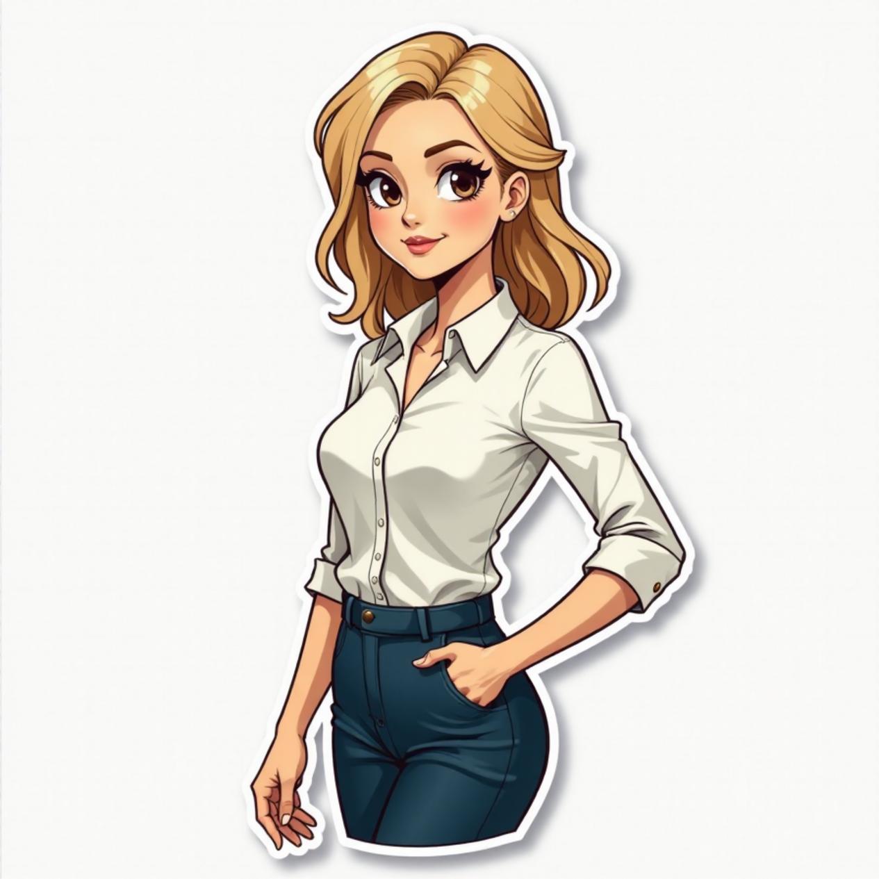 Blusa social com calça de alfaiataria