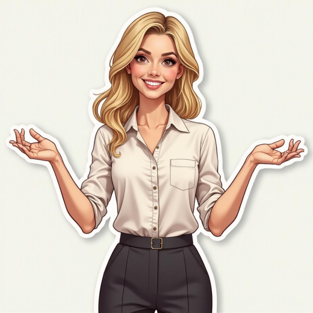 Blusa social com calça de alfaiataria