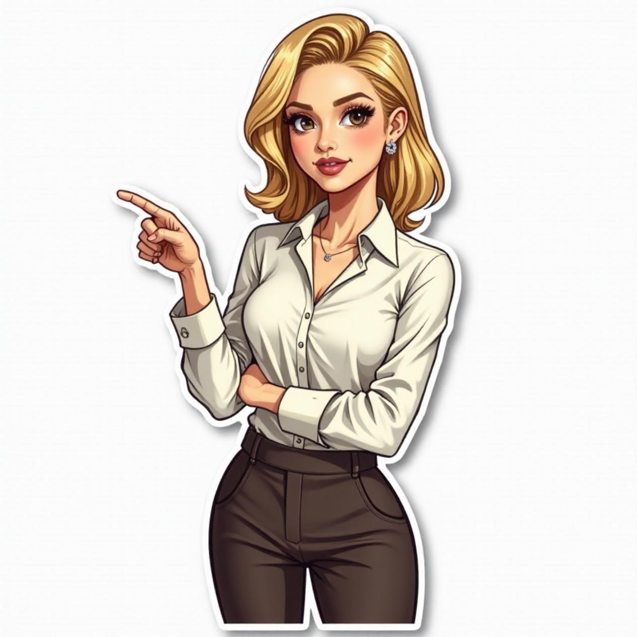 Blusa social com calça de alfaiataria