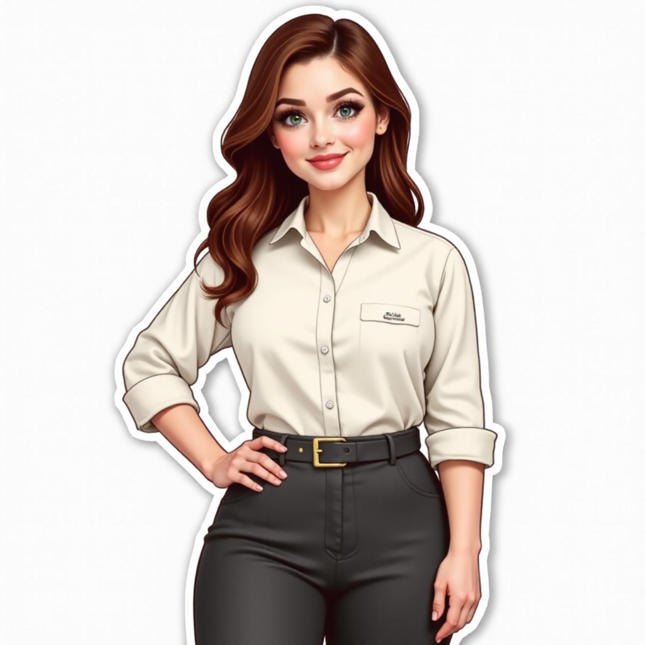 Blusa social com calça de alfaiataria