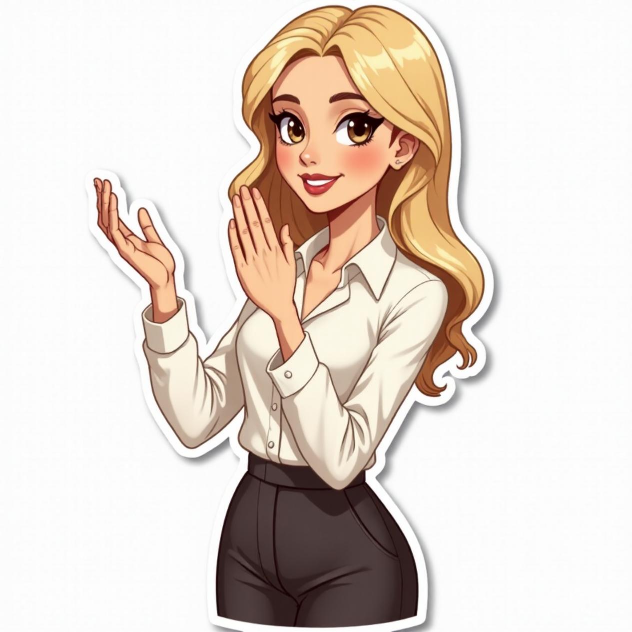 Calça pantalona com blusa elegante