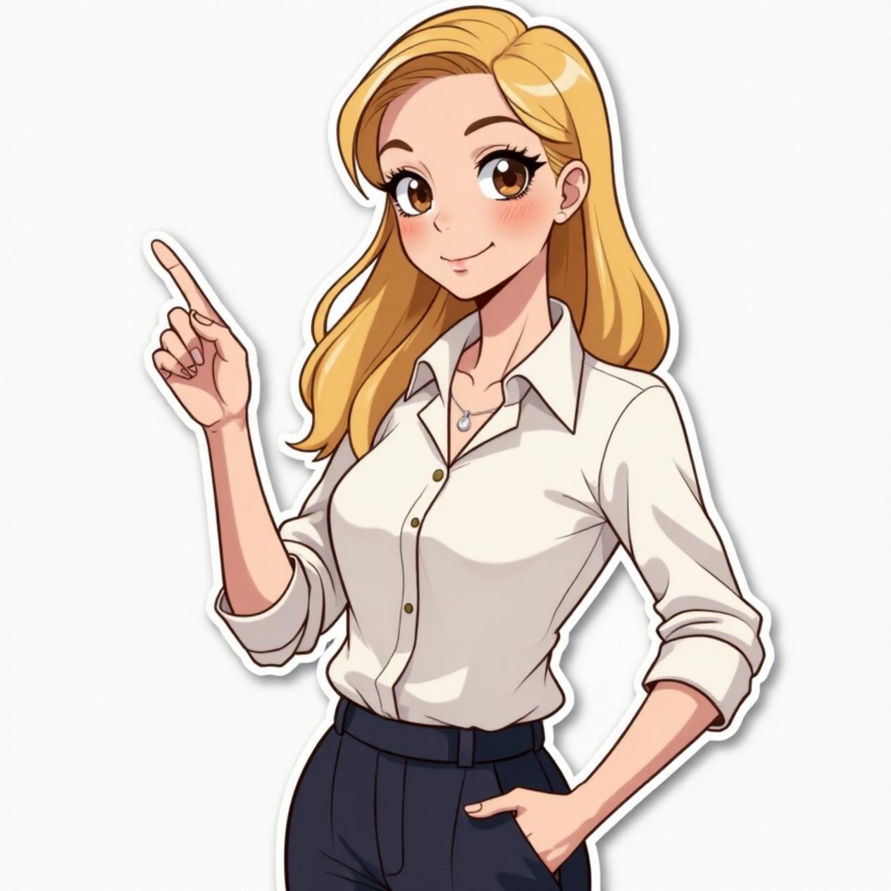 Calça pantalona com blusa elegante