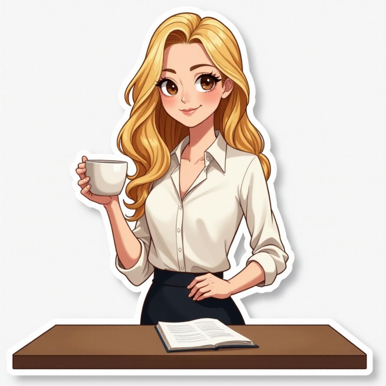 Calça pantalona com blusa elegante