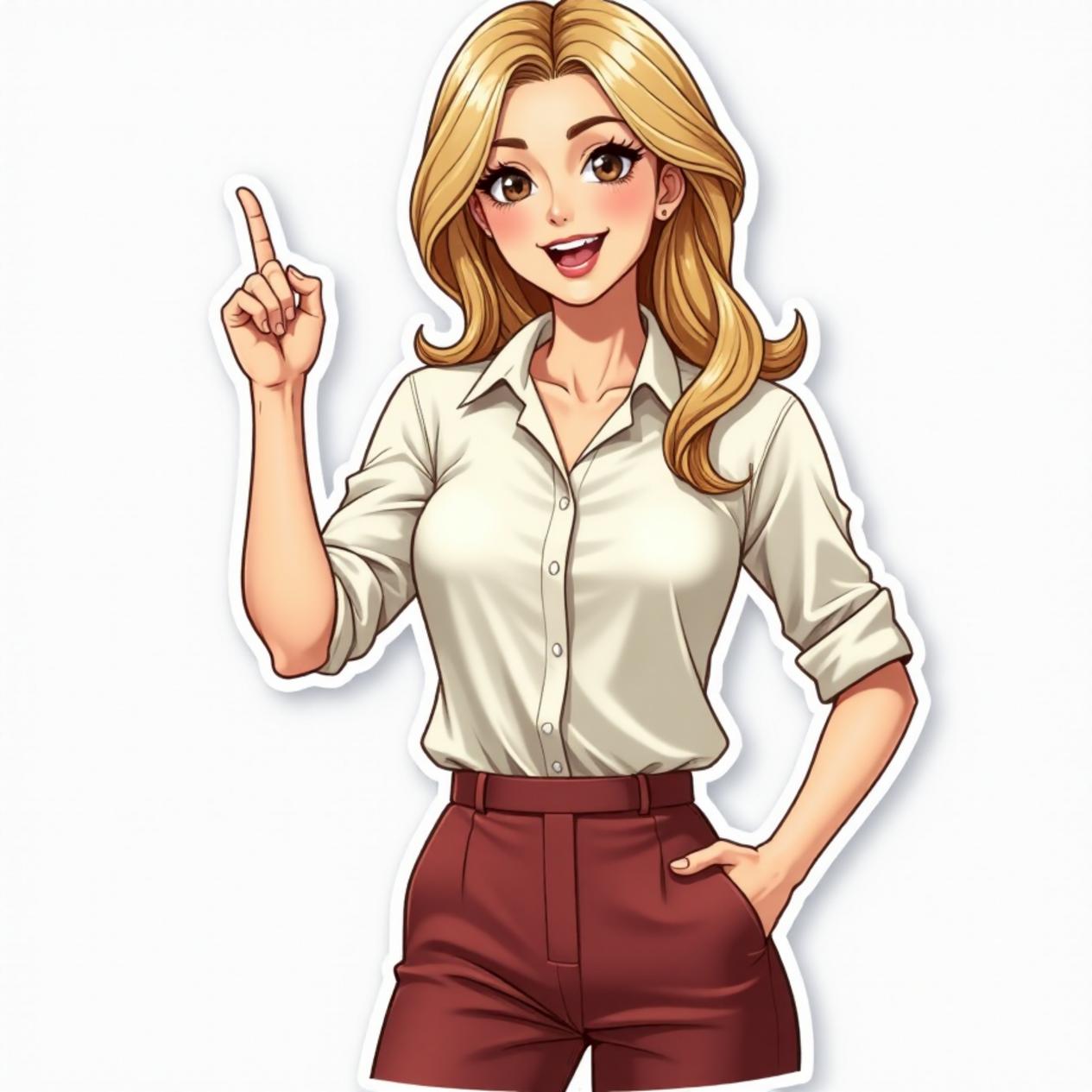 Calça pantalona com blusa elegante