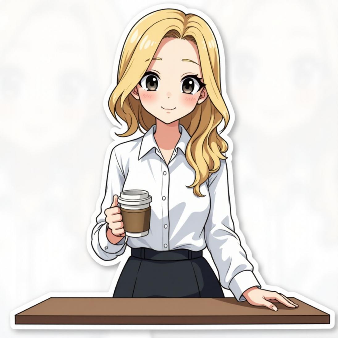 Camisa branca e saia midi