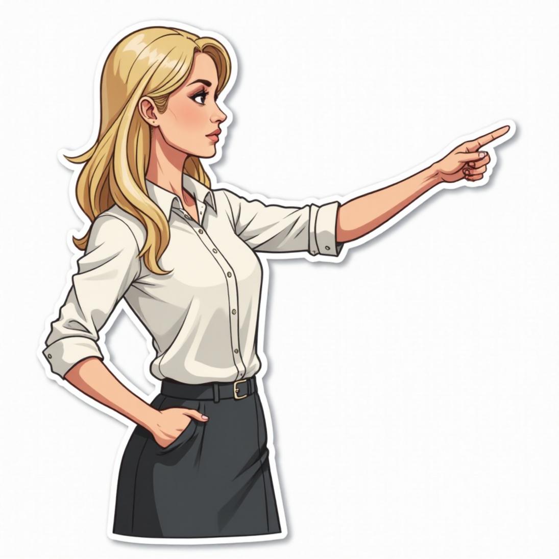Camisa branca e saia midi