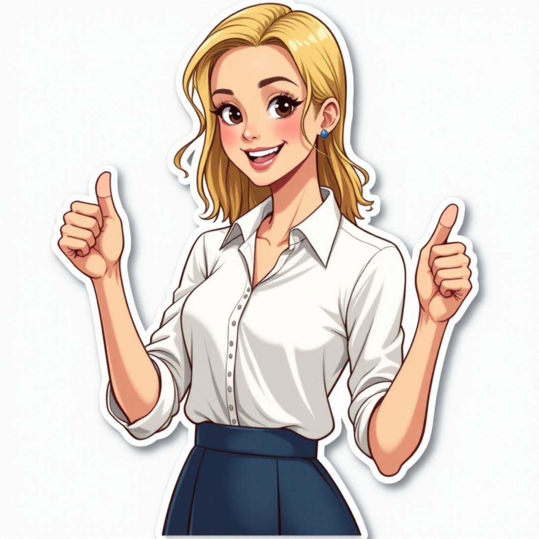Camisa branca e saia midi