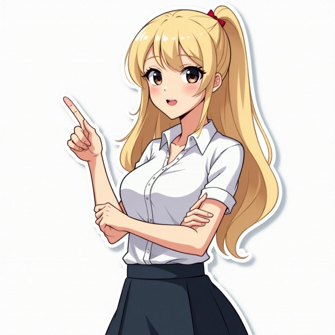 Camisa branca e saia midi