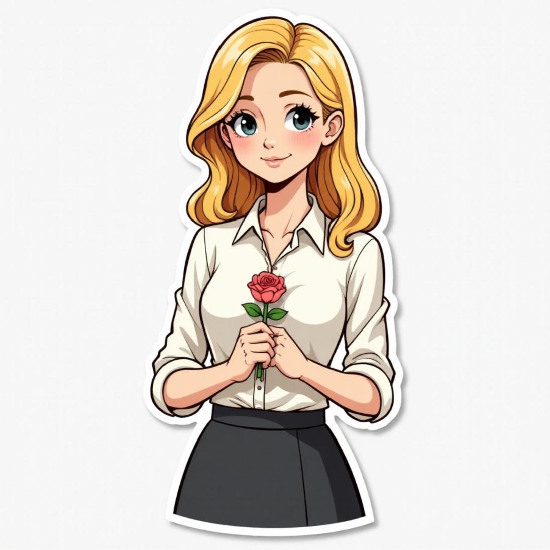 Camisa branca e saia midi