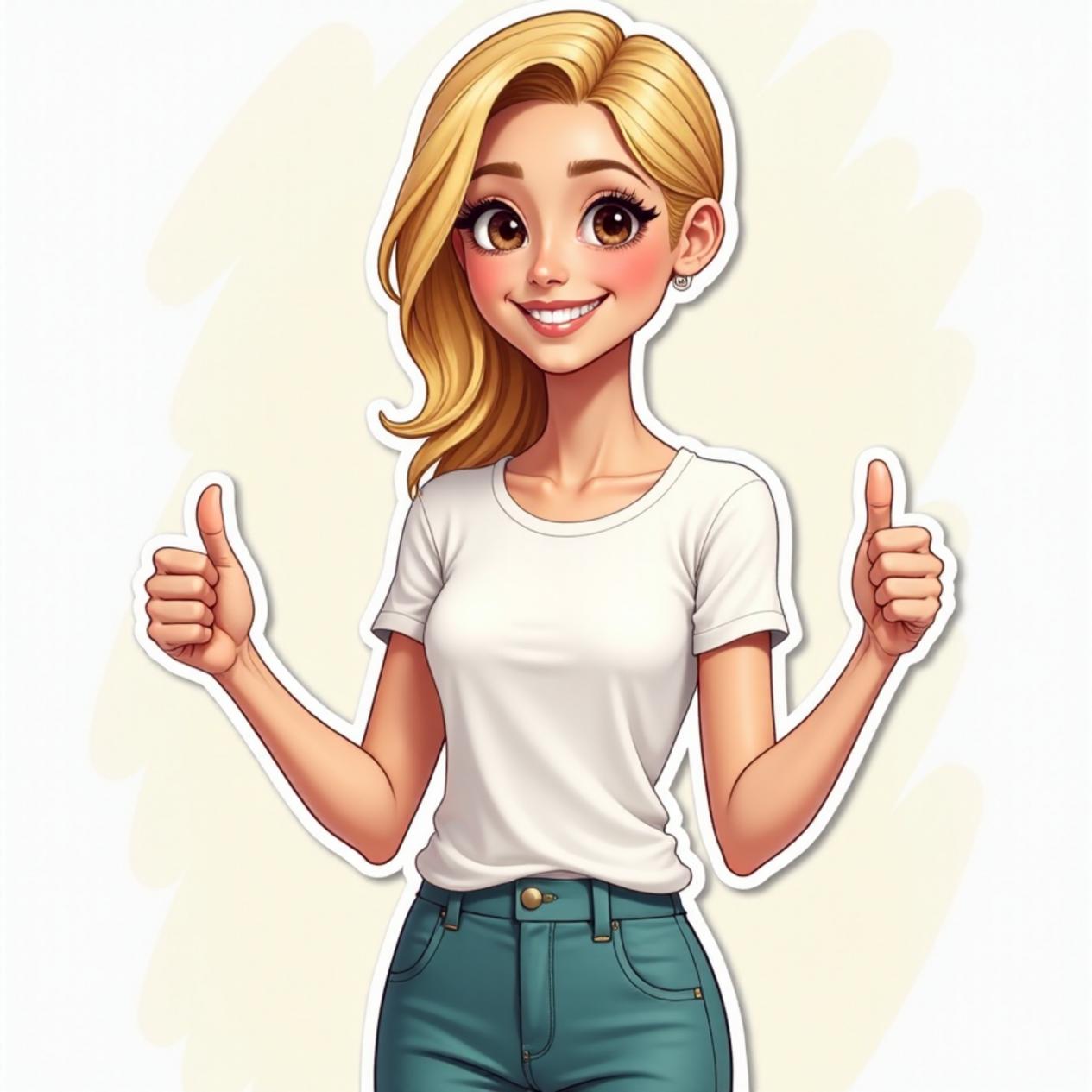 Camiseta básica com calça jeans