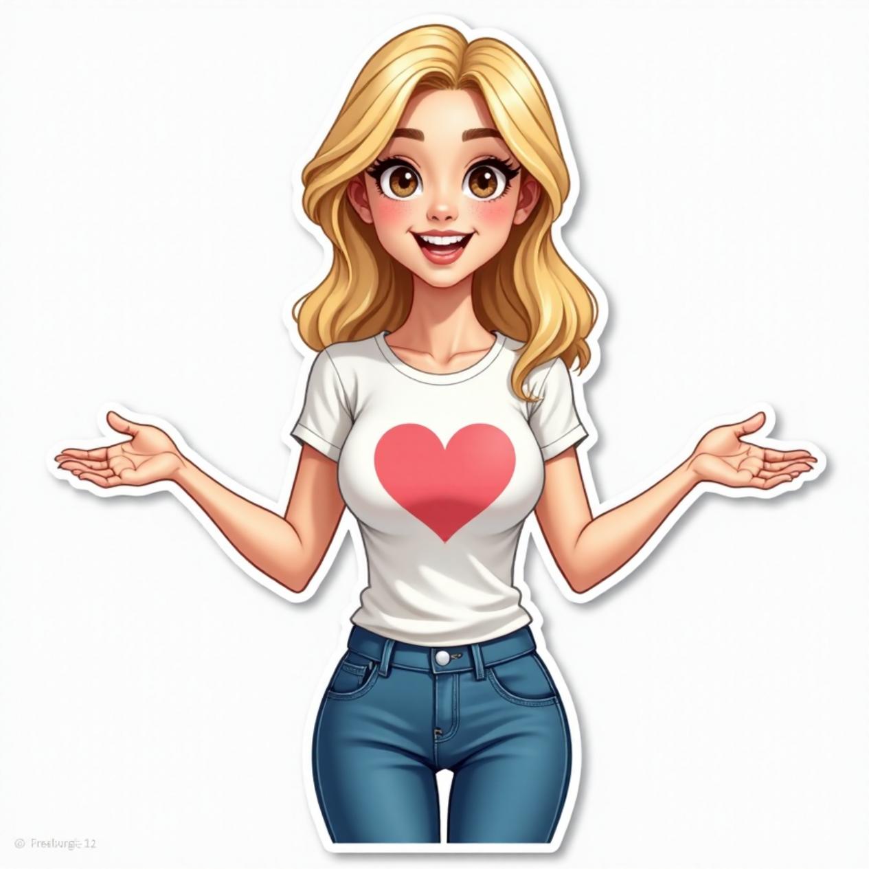 Camiseta básica com calça jeans