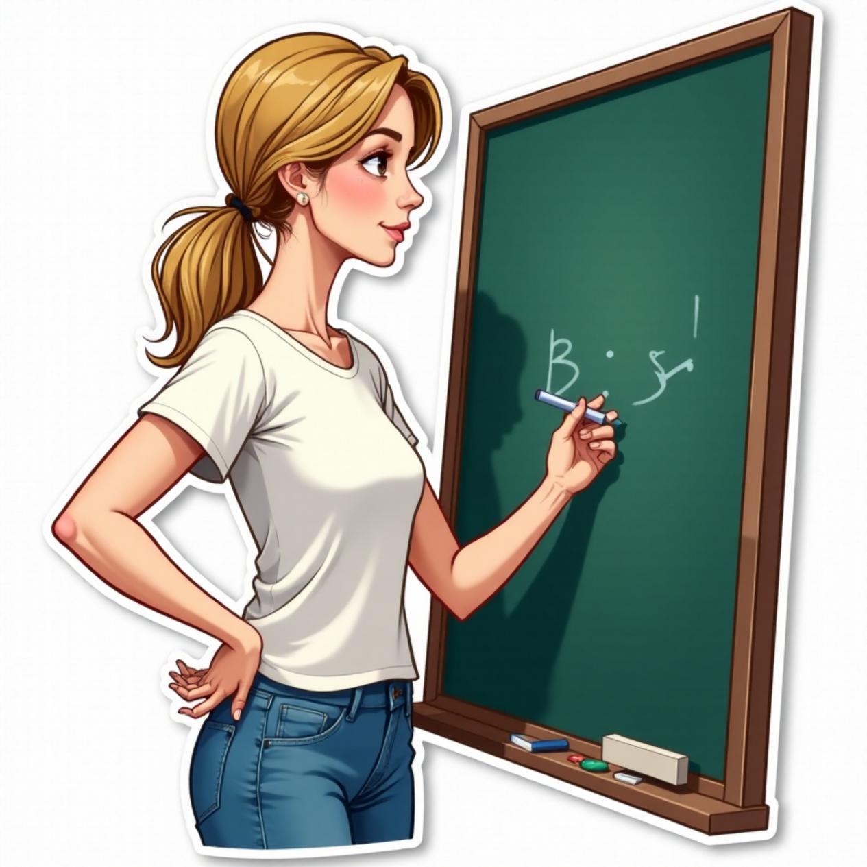 Camiseta básica com calça jeans