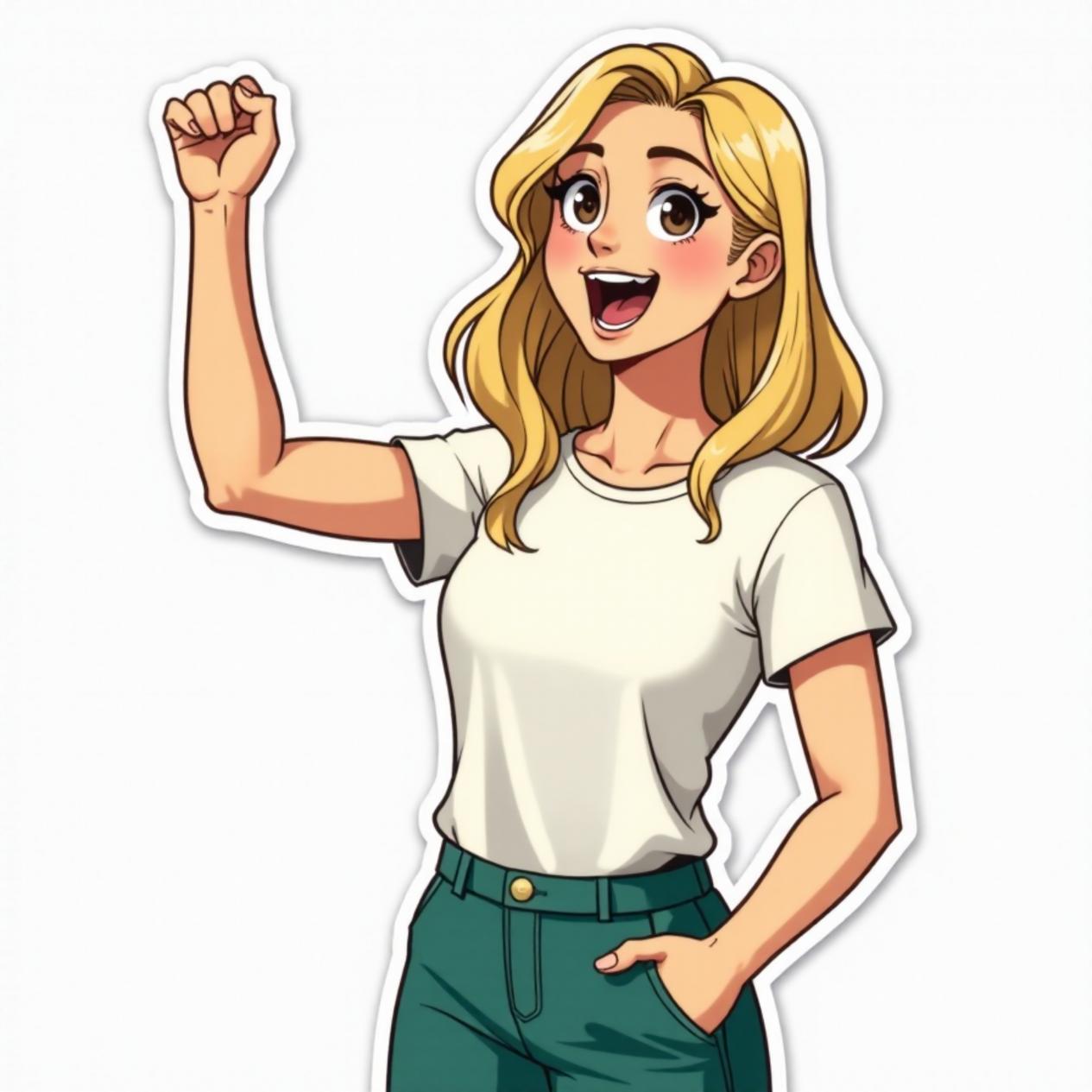 Camiseta básica com calça jeans