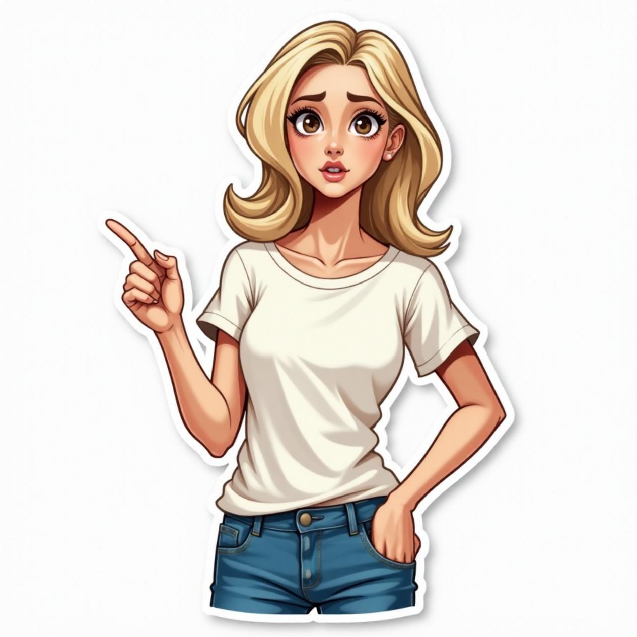 Camiseta básica com calça jeans