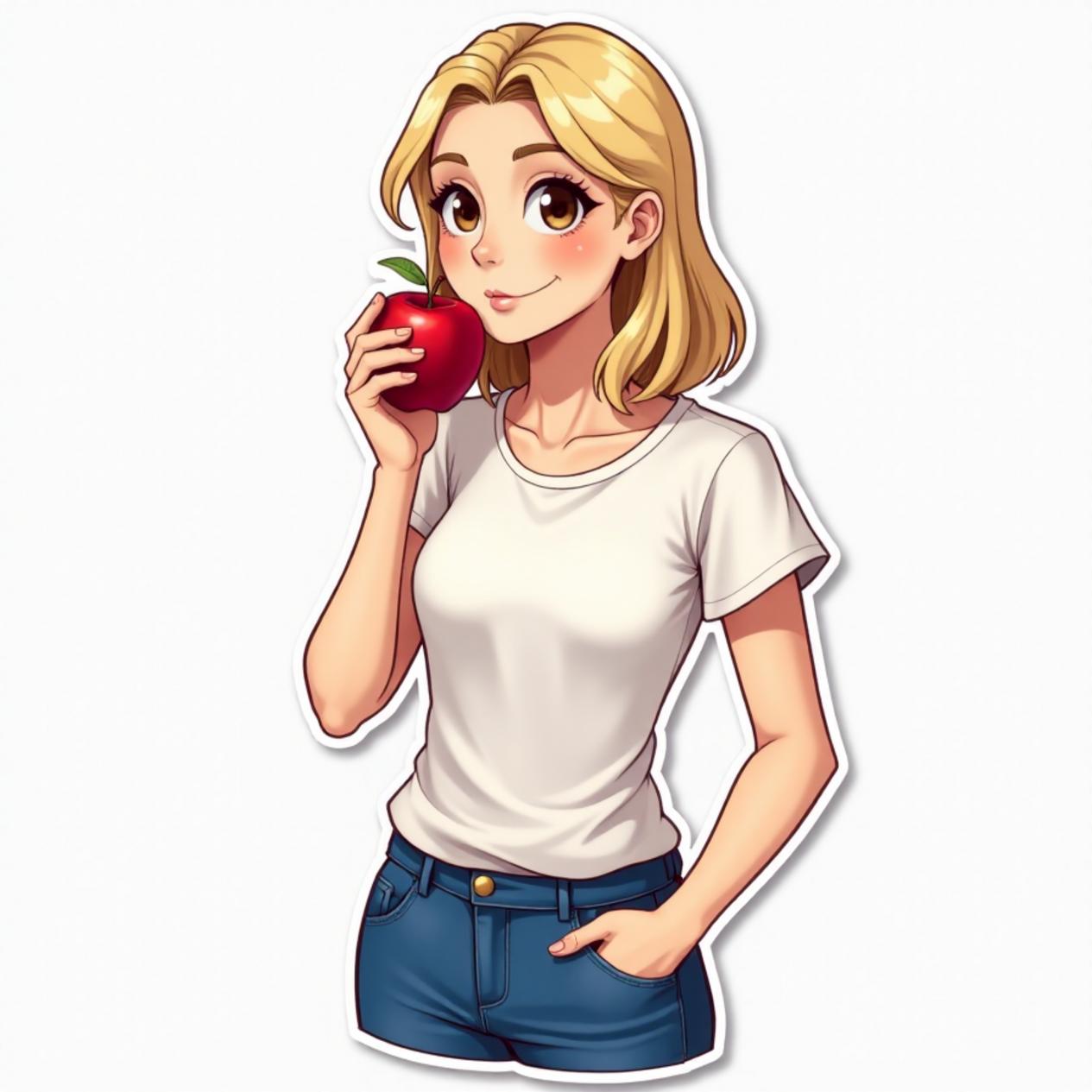 Camiseta básica com calça jeans