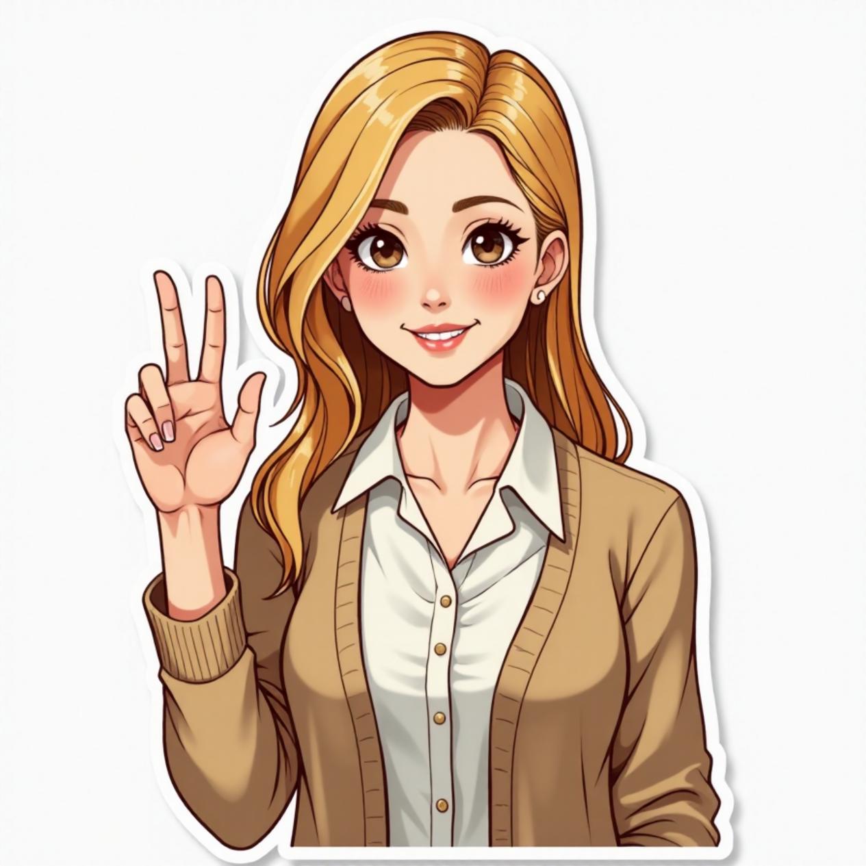 Cardigan com saia reta