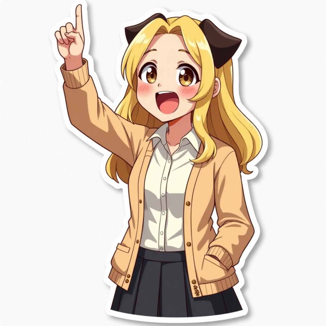 Cardigan com saia reta