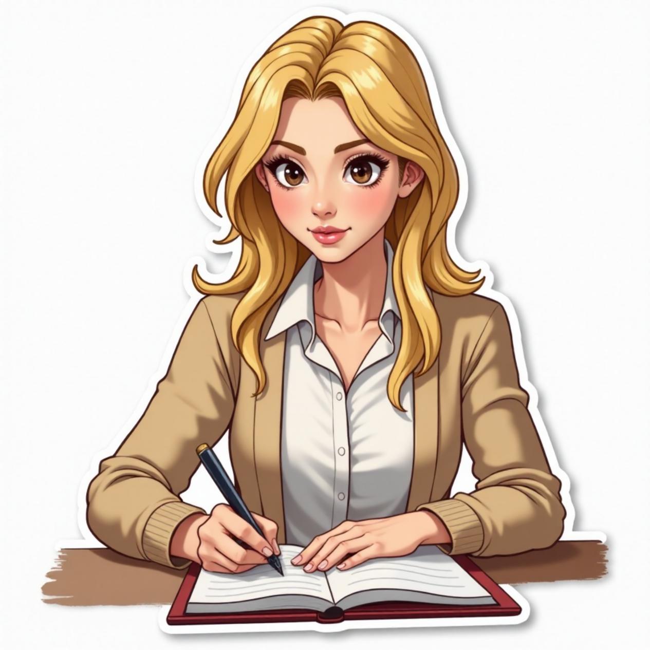 Cardigan com saia reta