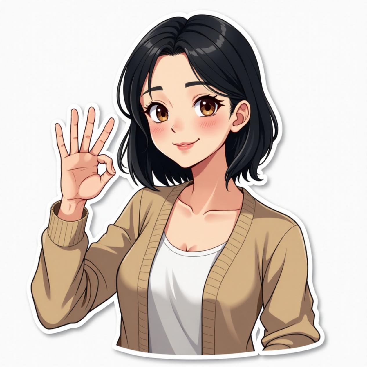 Cardigan com saia reta