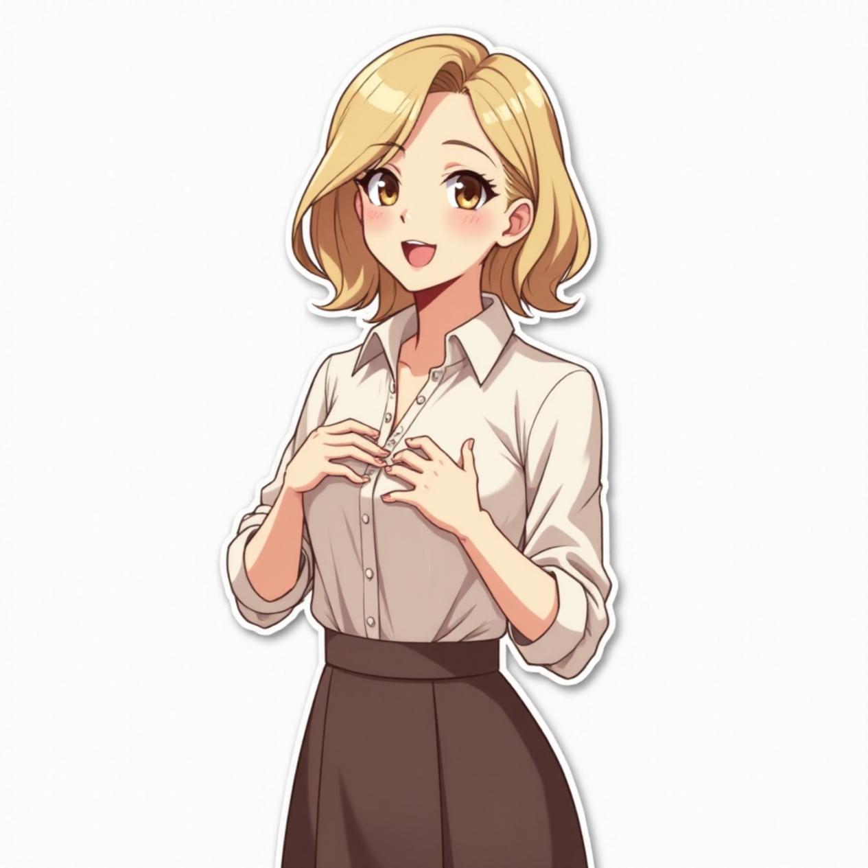 Saia longa com blusa leve