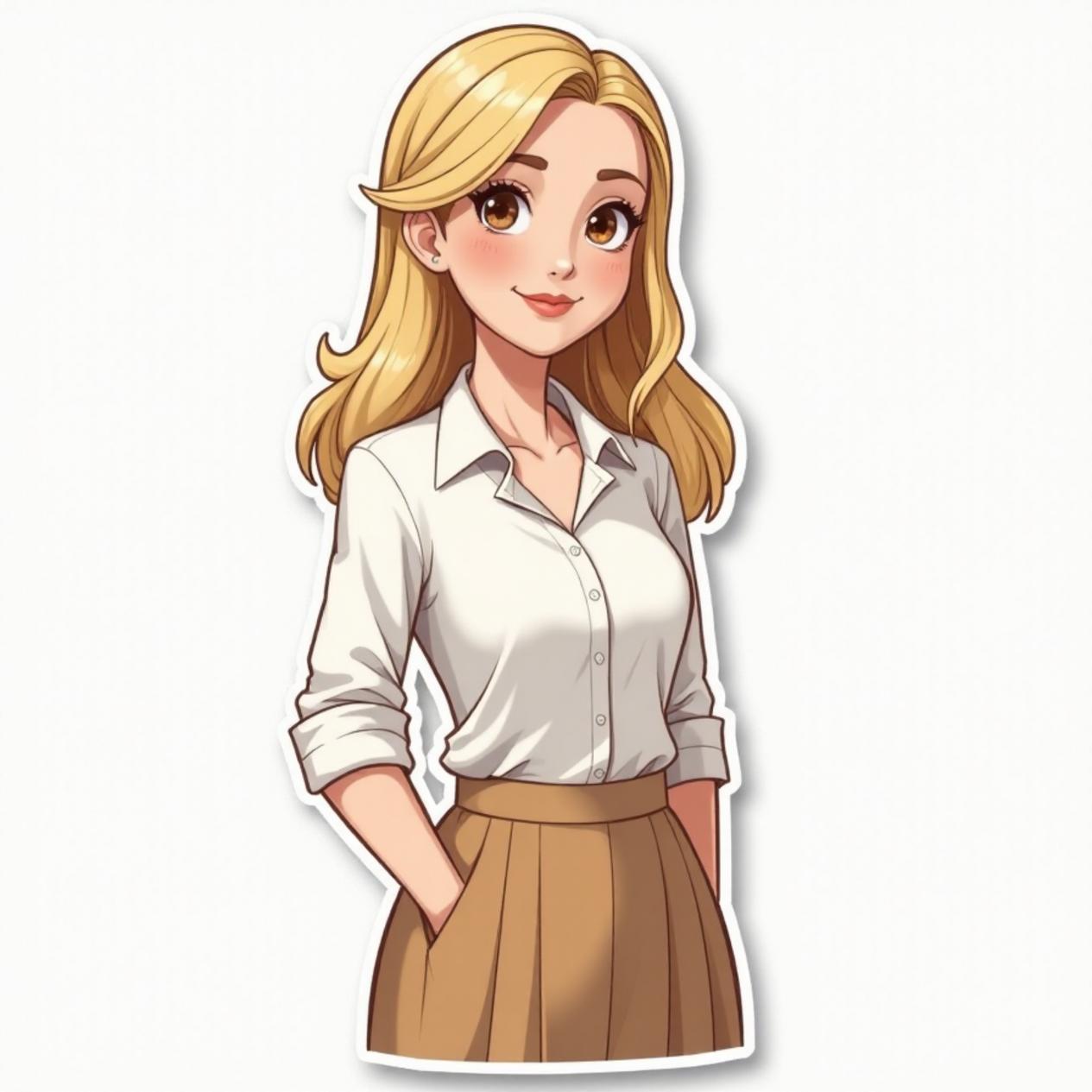 Saia longa com blusa leve