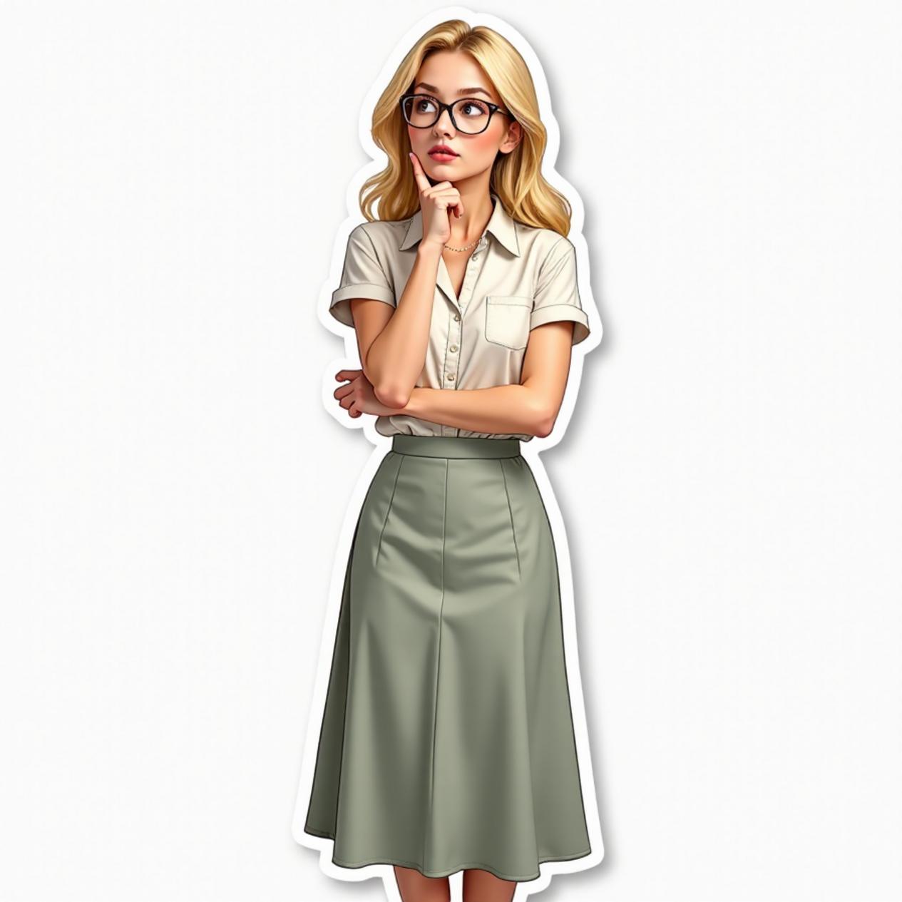 Saia longa com blusa leve